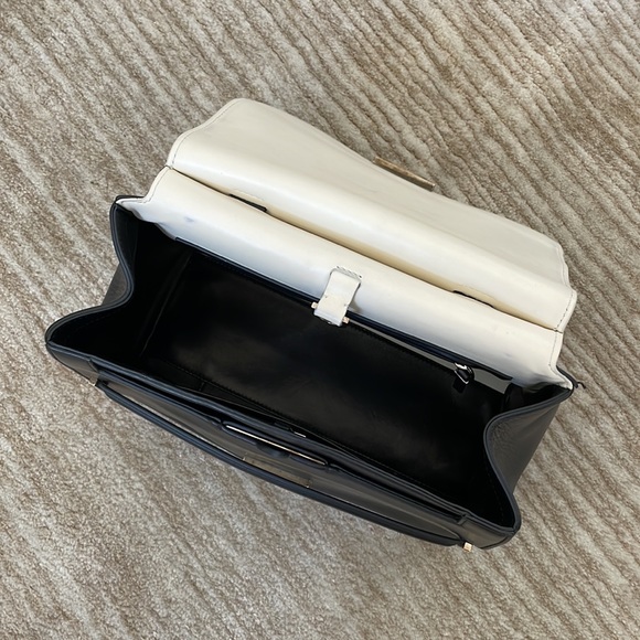 The Row Bicolor Runway Bag Black and White Top Handle - Picture 15 of 16